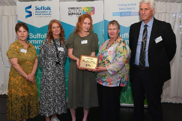 Cockfield receiving their award